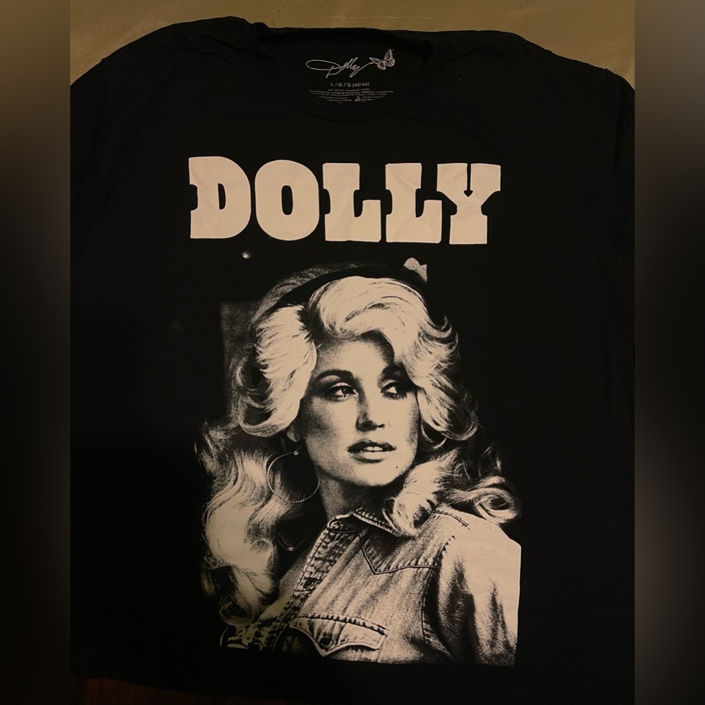 Dolly Parton Black T-Shirt Large